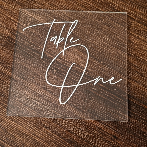 | acrylic table numbers 1-11 | - Picture 4 of 9